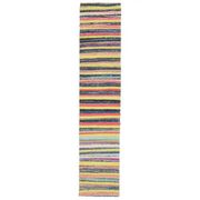 1970s Vintage Turkish Oushak Handmade Wool Cotton Yellow Runner Rug 65x318