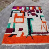 Beni Ourain Rug, Handmade Rug 150/250cm
