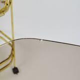 Gold bar table with tray, 1980s