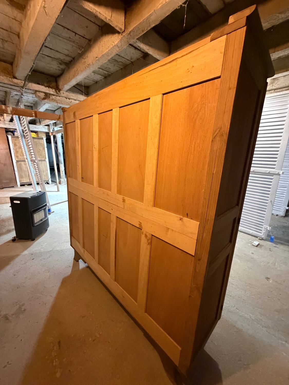 Art Deco Parisian wardrobe in natural wood