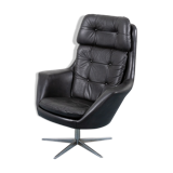 Danish Vintage Swivel Lounge Chair by Henry W. Klein