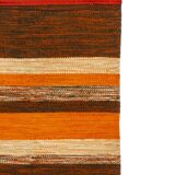 Scandinavian mid-century modern gallery rug, 234 cm x 80 cm (92 x 31 in).