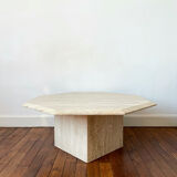 Travertine coffee table