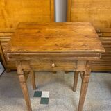 Desk desk in pitchpin early 20th century with drawer