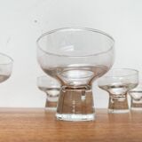Danish glass candle holder replacement, 1960s