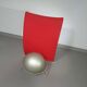 Italian modern bordeaux red ball chair San Siro designed by Fabrizio Ballardini, 1995