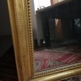 Beautiful and large mirror old Louis Philippe golden 85x140cm