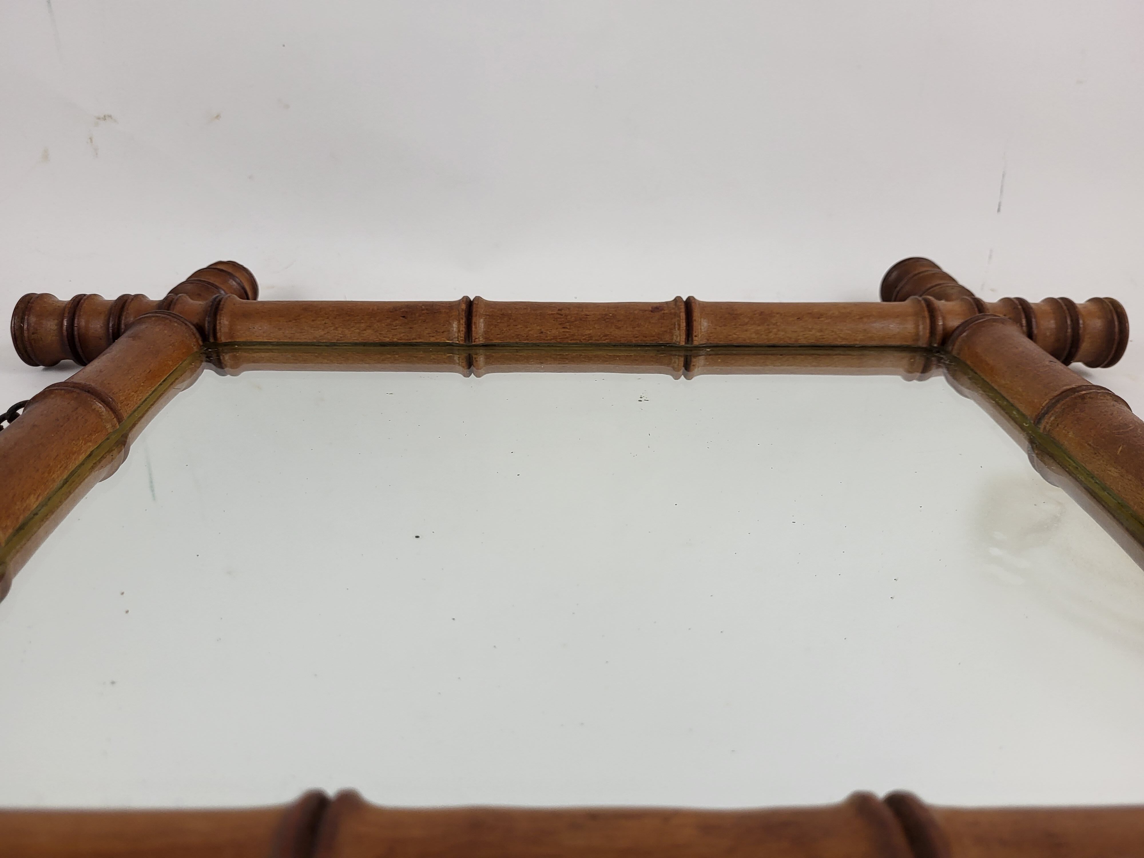 Bamboo mirror 1900, 38*44 cm