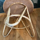 Rattan, bamboo, vintage coffee table