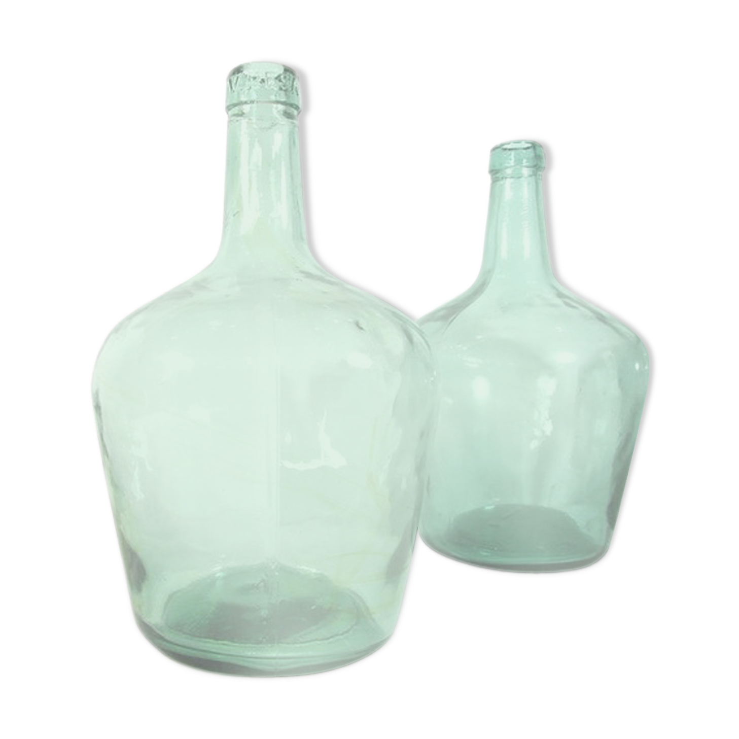 Dame jeanne viresa 2 litres, le verre vert aqua