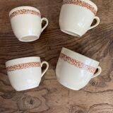 Lot de 4 tasses à café en grès