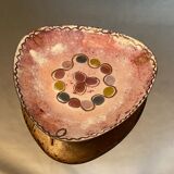 Enamelled enamel cup on copper