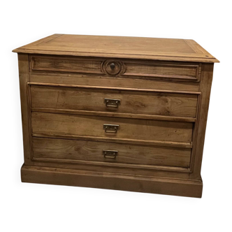 Antique solid oak chest of drawers
