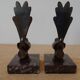 Art Deco bookends signed Jamar – birds in spelter on marble