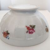 Set of 6 ribbed bowls and floral motifs