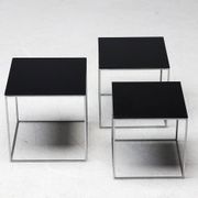 PK71 nesting tables by Poul Kjærholm for E. Kold Christensen, early production from 1960.