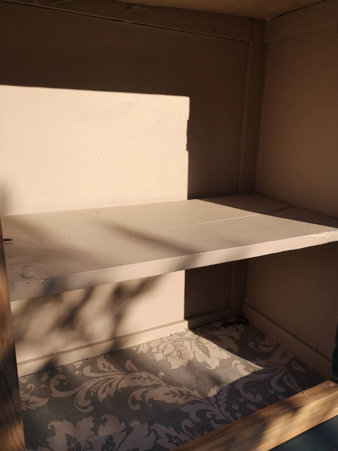 Two-piece wooden sideboard