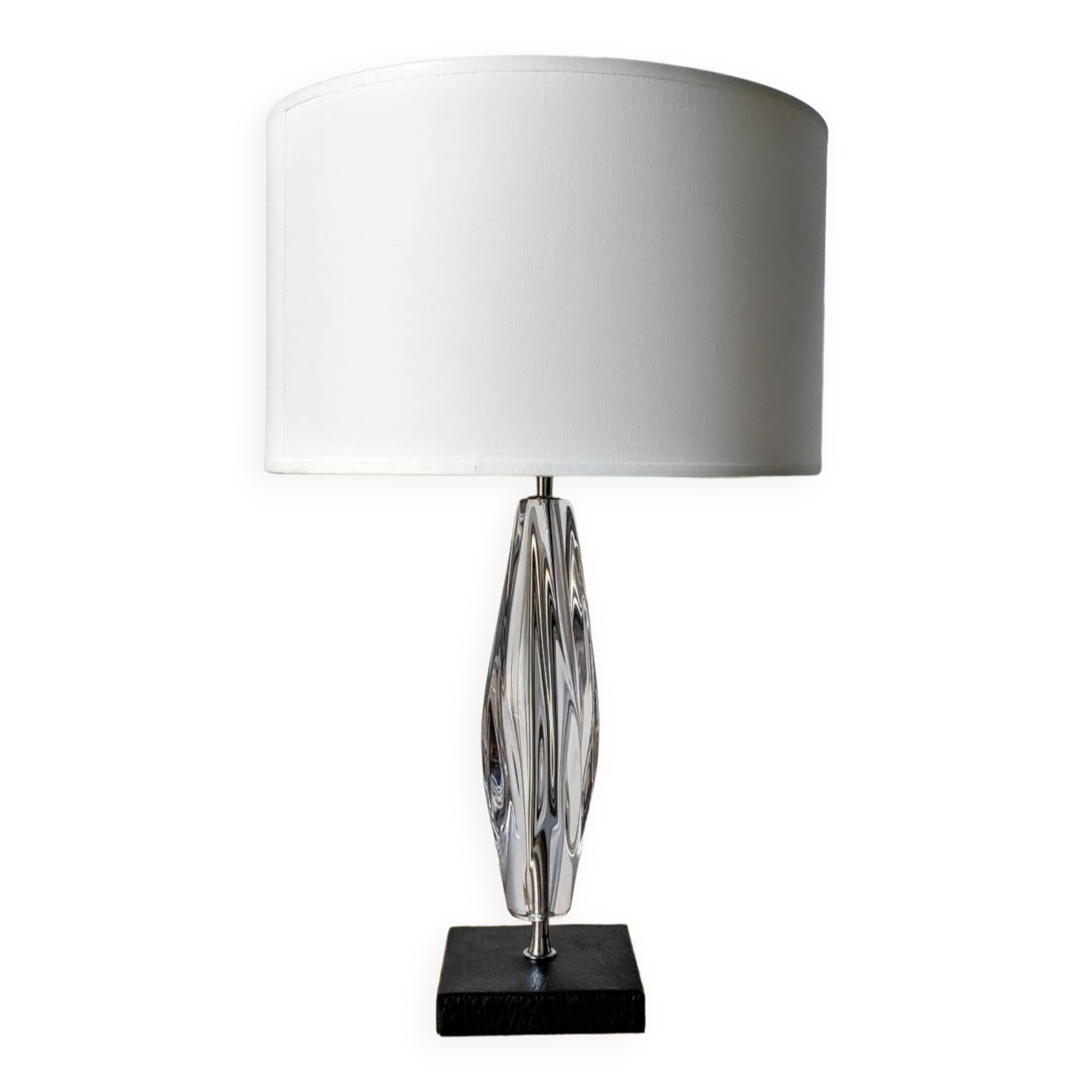 Daum modernist crystal lamp
