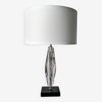 Lampe moderniste cristal Daum