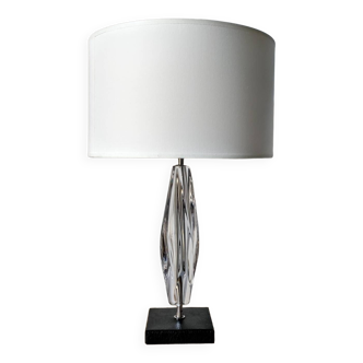 Lampe moderniste cristal Daum