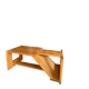 Table Basse Architecturale en Orme Massif vintage – Maison Regain
