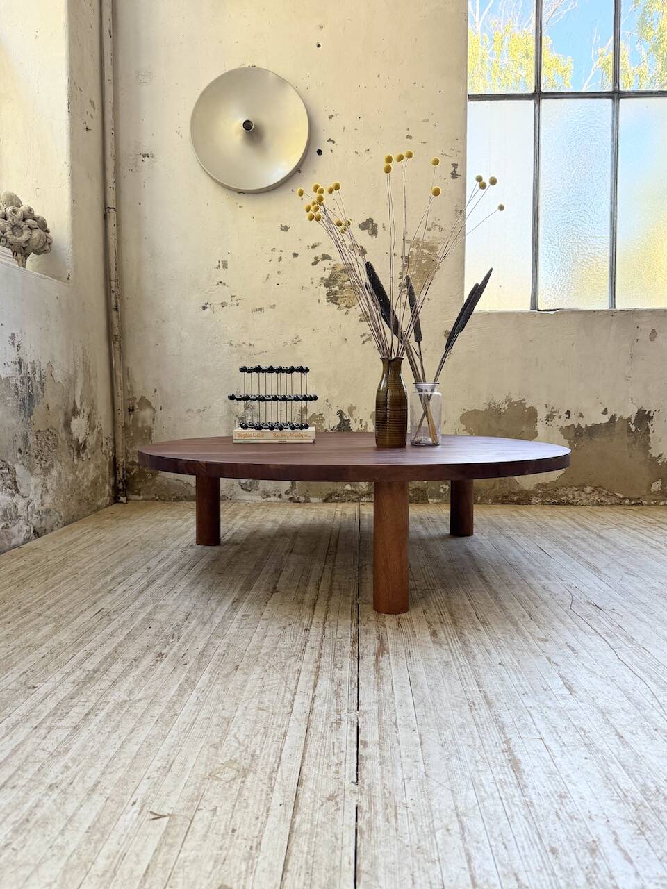 50s round tripod coffee table