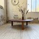Table basse ronde tripode années 50