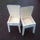 Pair of stools chest in formica