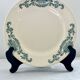 8 flat plates, service Lutetia - Longchamp, Terre de fer