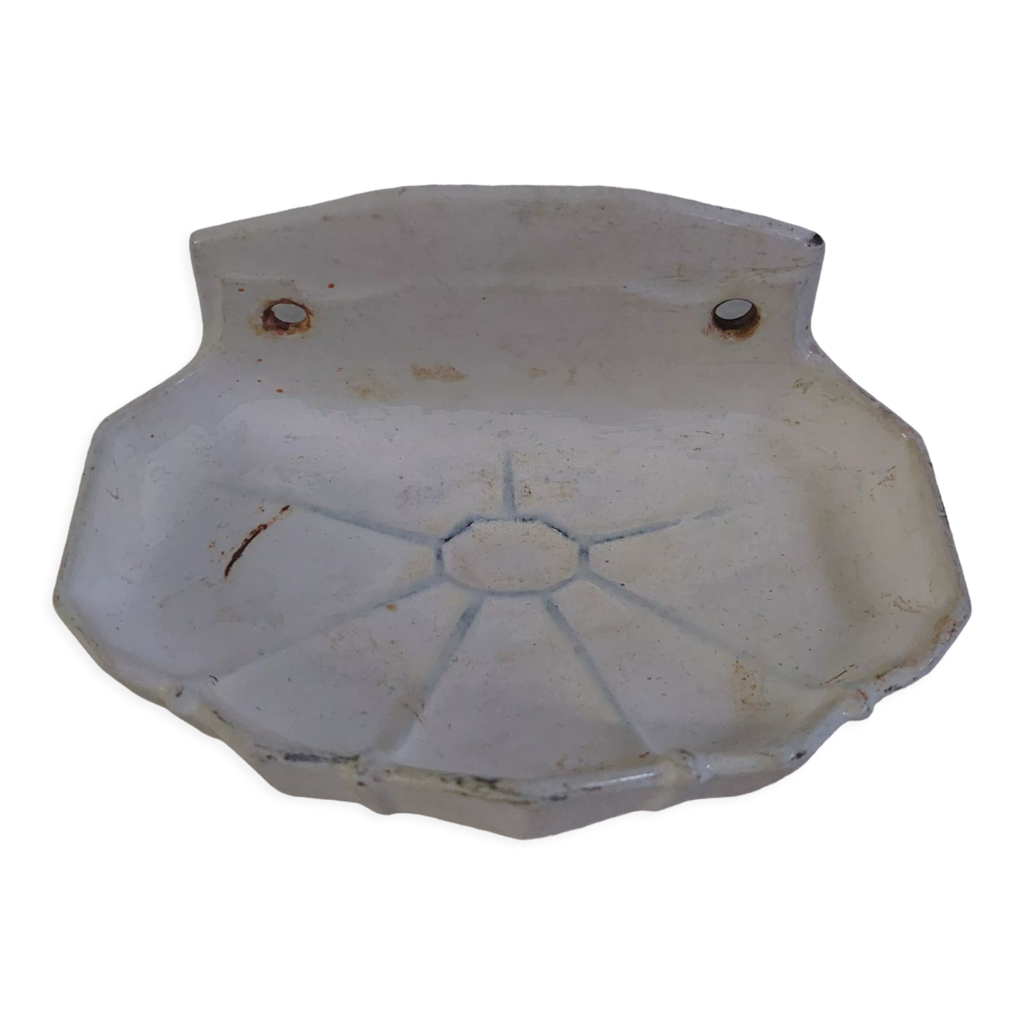 Porte-savon En Fonte Naturelle – Blanc, Adulte, Déco Salle De Bain, Occasion