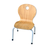 Wooden and metal child chair