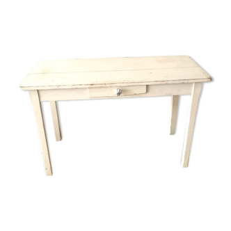 Table blanche en bois