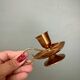 Antique brass candlestick (B3)