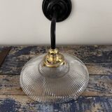 Holophane glass wall light