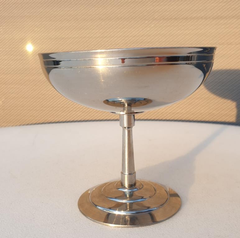Set 6 coupes inox Létang & Rémy vintage 1960