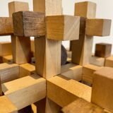 Multi-ball wooden puzzle