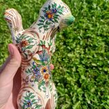 Zoomorphic Bouquetieres Hand-painted Desvres Cats