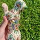Bouquetieres Zoomorphes Chats Desvres peints Mains