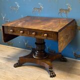 Table de canapé en acajou anglais du XIXe siècle
