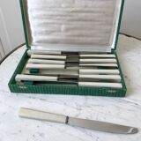 set of 12 bakelite knives from the 60s