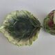Slush cup and saucer in the shape of an artichoke