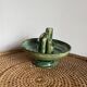 Cut ceramic vase