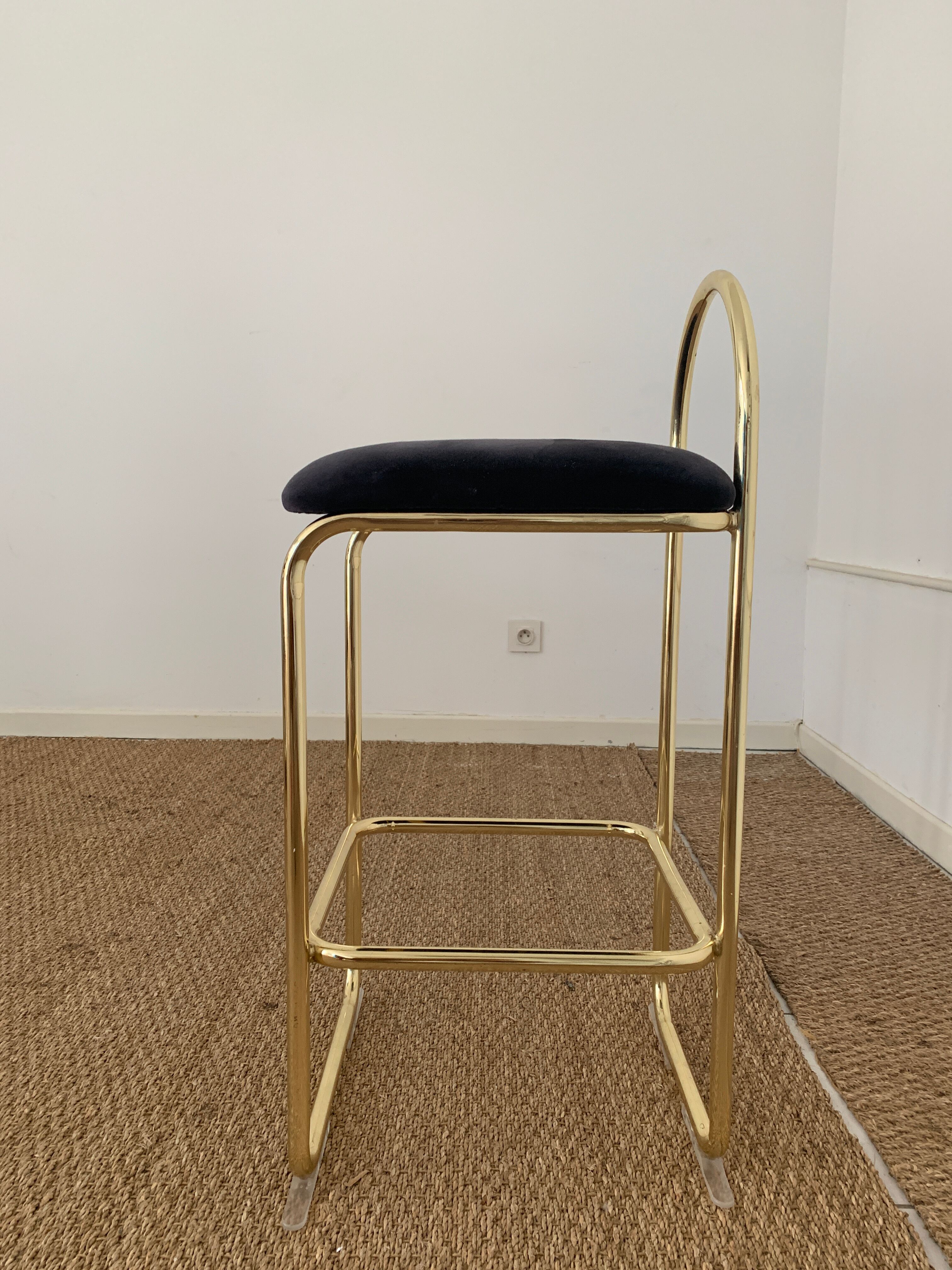 Angui / velvet top stool - aytm - lot of 2