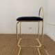 Tabouret haut angui / velours - aytm - lot de 2