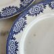 Ironstone set of 3 flat plates Sarreguemines and Digoin