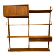 Vintage Scandinavian Teak Wall Unit by Poul Cadovius for Royal System, 1960s