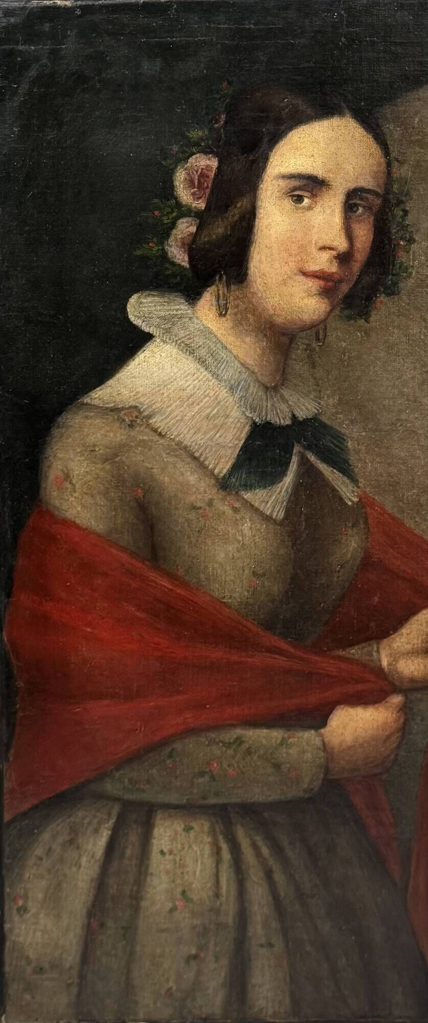 Portrait d'une jeune femme école italienne