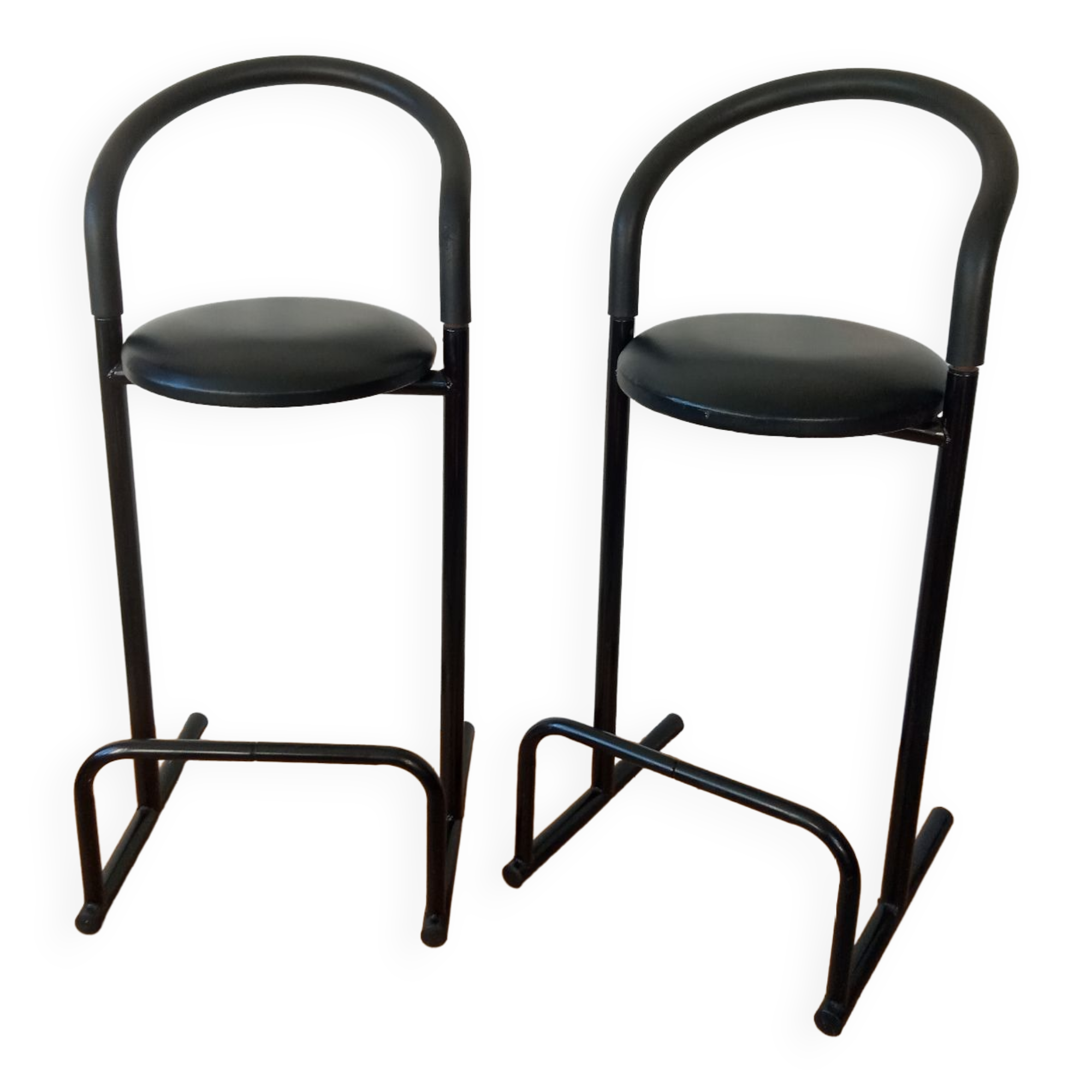 Pair of post-modern bar stools, Amisco, 1980s