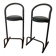 Pair of post-modern bar stools, Amisco, 1980s