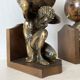Atlas bookends, globe style with an antique world map.